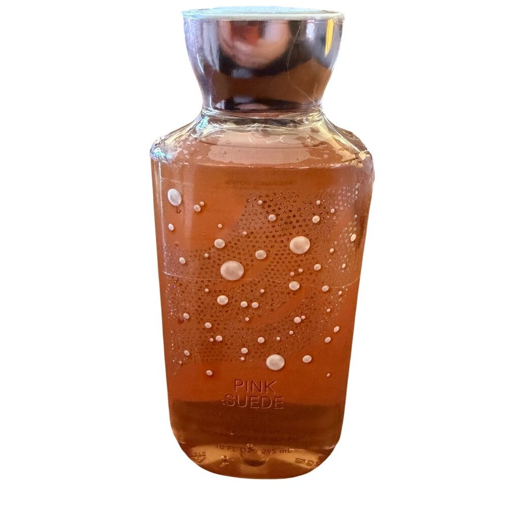 Bath and Body Works Pink‎ Suede Body Wash Gel 10 oz shower gel